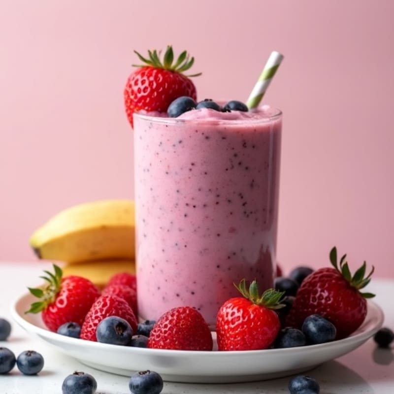 Creamy High-Protein Berry Smoothie