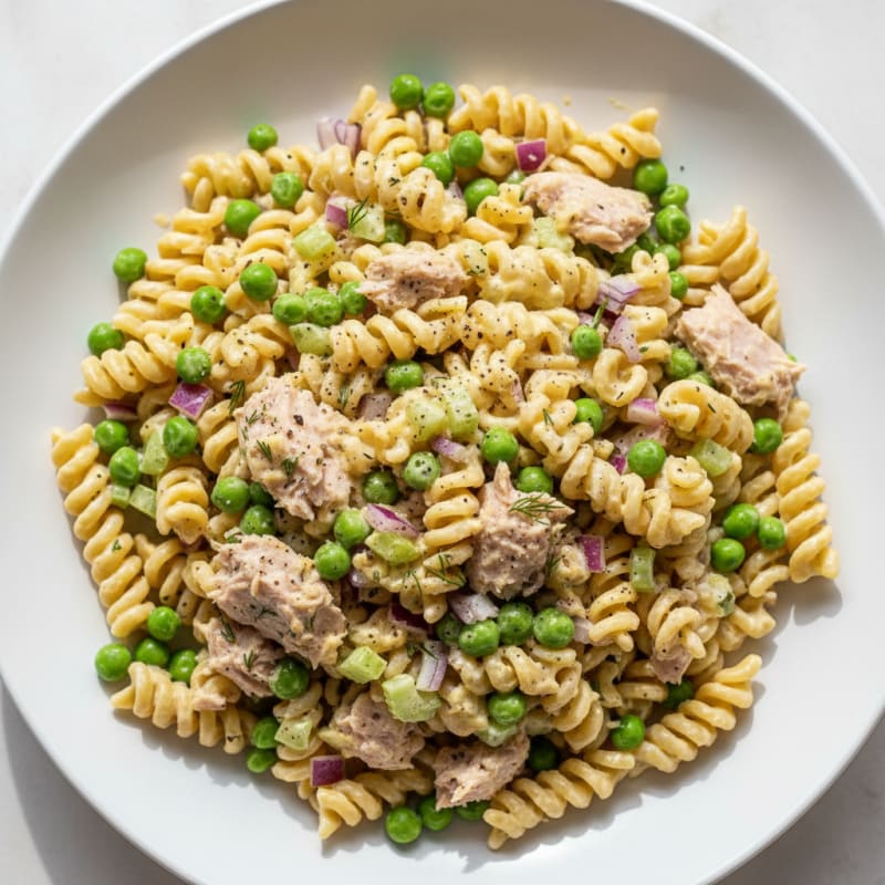 Savory Tuna Pasta Salad with Peas