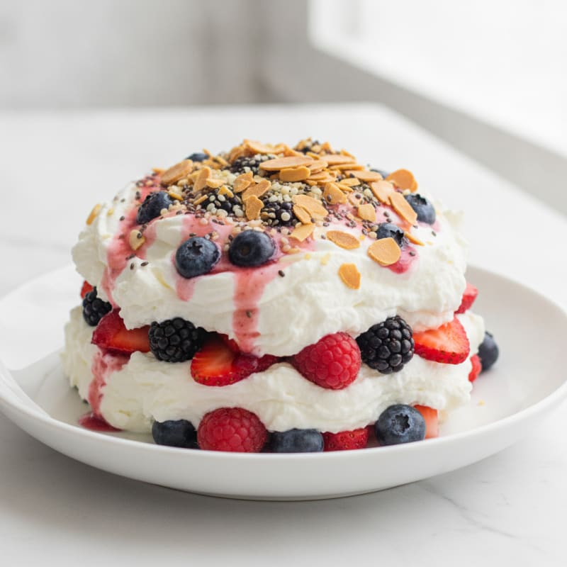 Creamy Greek Yogurt Protein Parfait with Mixed Berries