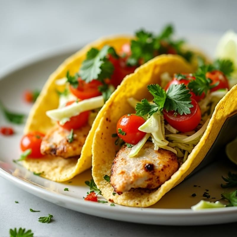 Cilantro-Lime Grilled Chicken Street Tacos