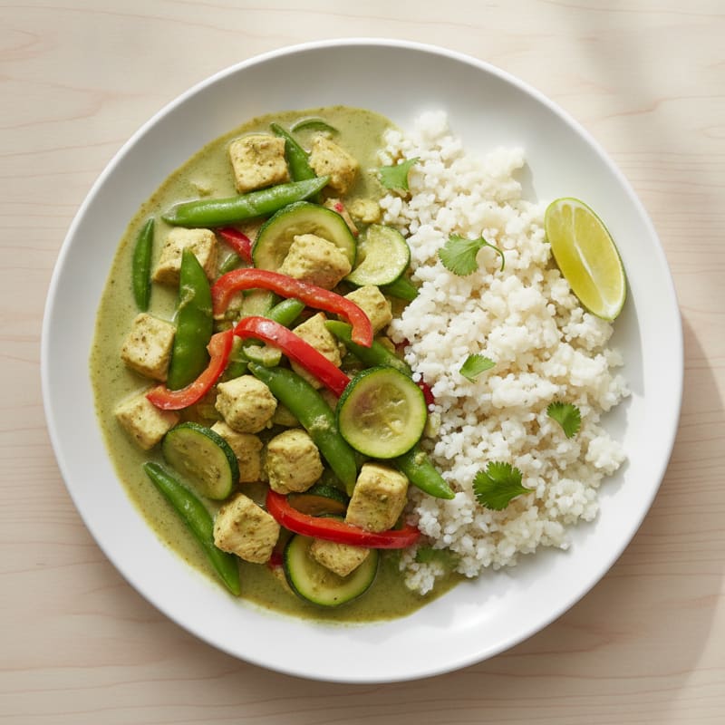 Thai Green Curry Chicken with Vegetables