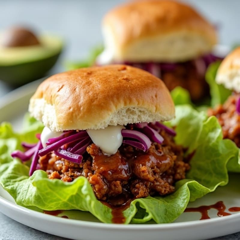 Tender Pulled Pork Lettuce Sliders