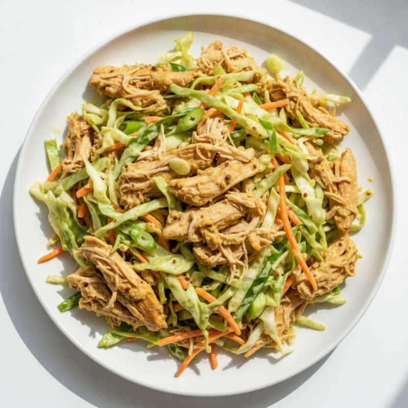 Pulled Chicken and Cabbage Slaw