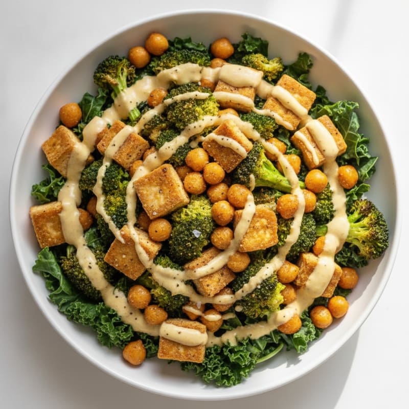 Roasted Vegetable and Chickpea Buddha Bowl