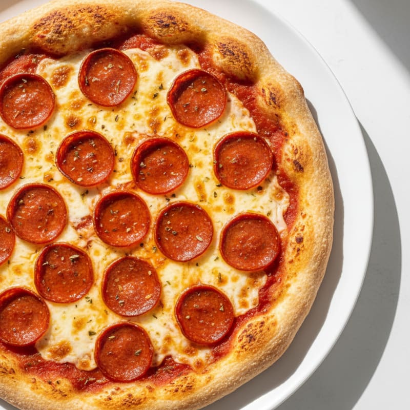 Classic Pepperoni Pizza with Mozzarella