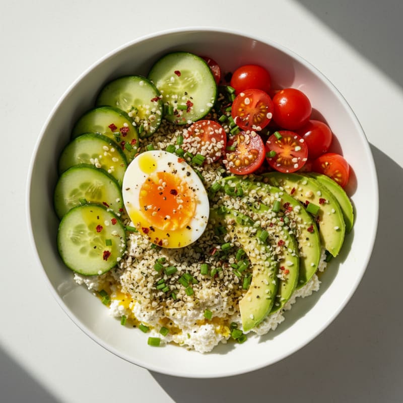 Savory Herb Cottage Cheese Bowl