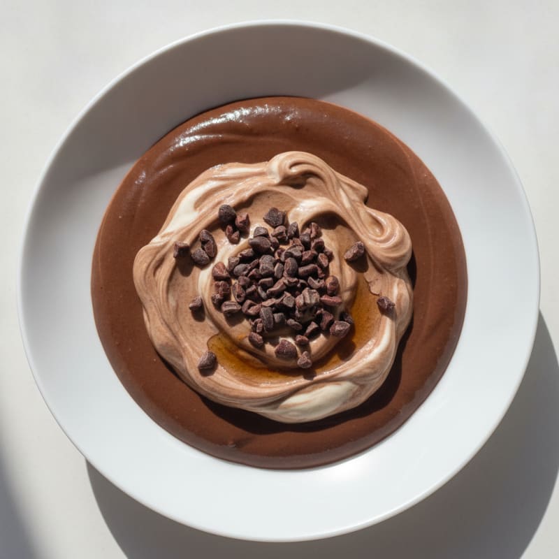 Silky Chocolate Protein Pudding with Greek Yogurt
