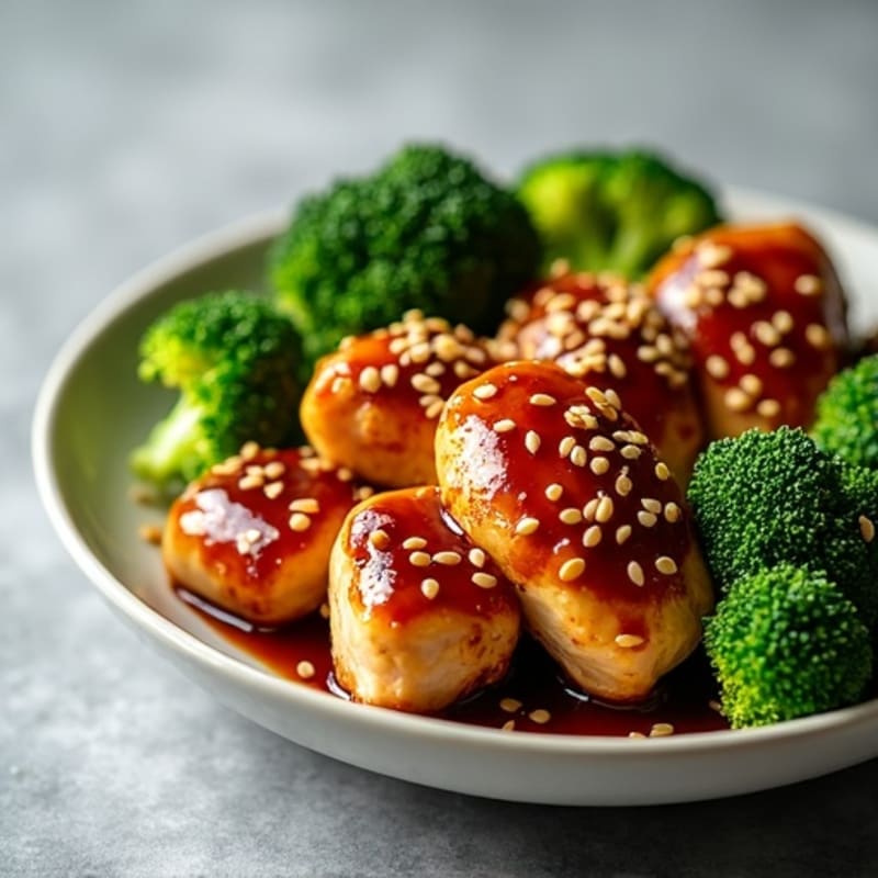 Sticky Teriyaki Chicken with Roasted Broccoli