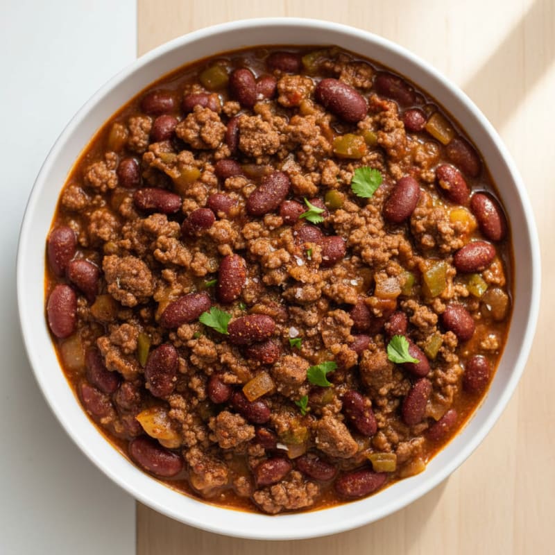 Tender Smoky Beef and Bean Chili