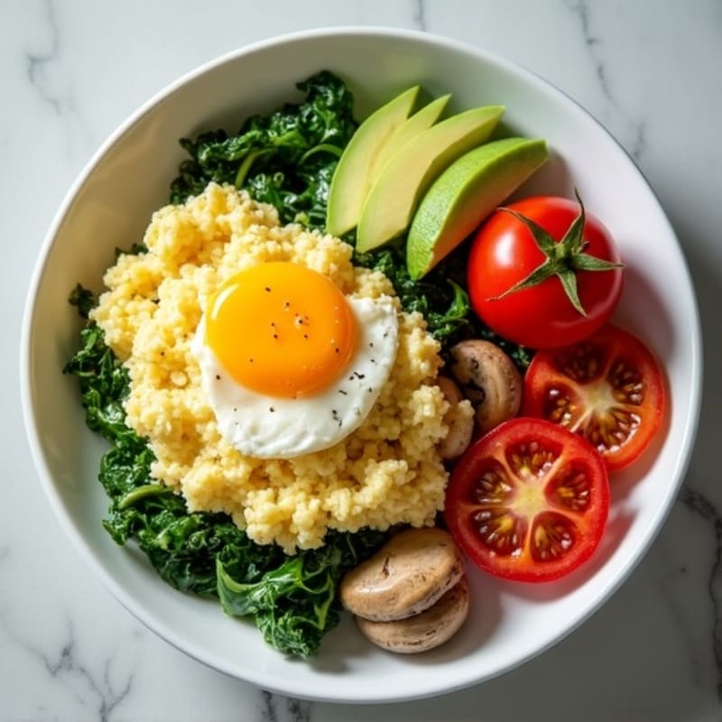 Fluffy Egg and Veggie Scramble