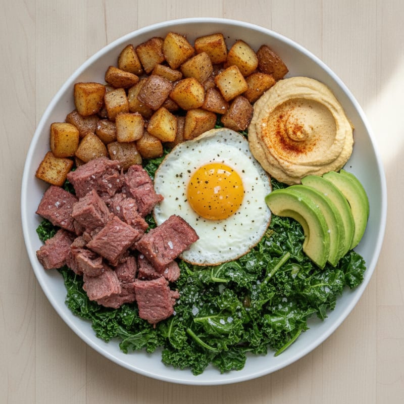 Corned Beef and Kale Power Bowl