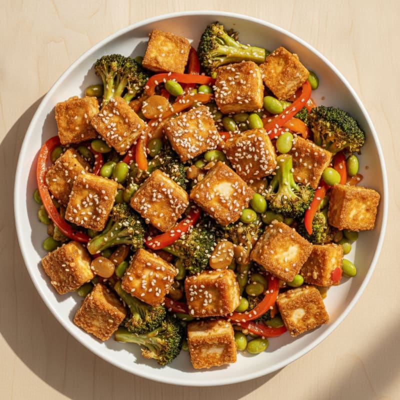 Sesame Tofu Stir-Fry