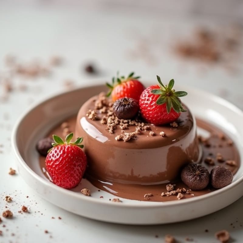 Silky Chocolate Protein Pudding with Greek Yogurt