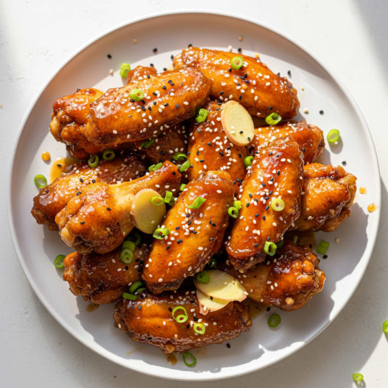 Honey-Garlic Glazed Chicken Wings