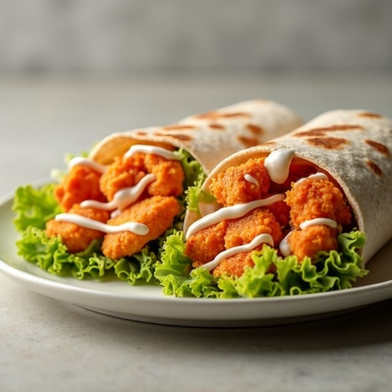 Crispy Buffalo Ranch Chicken Wrap