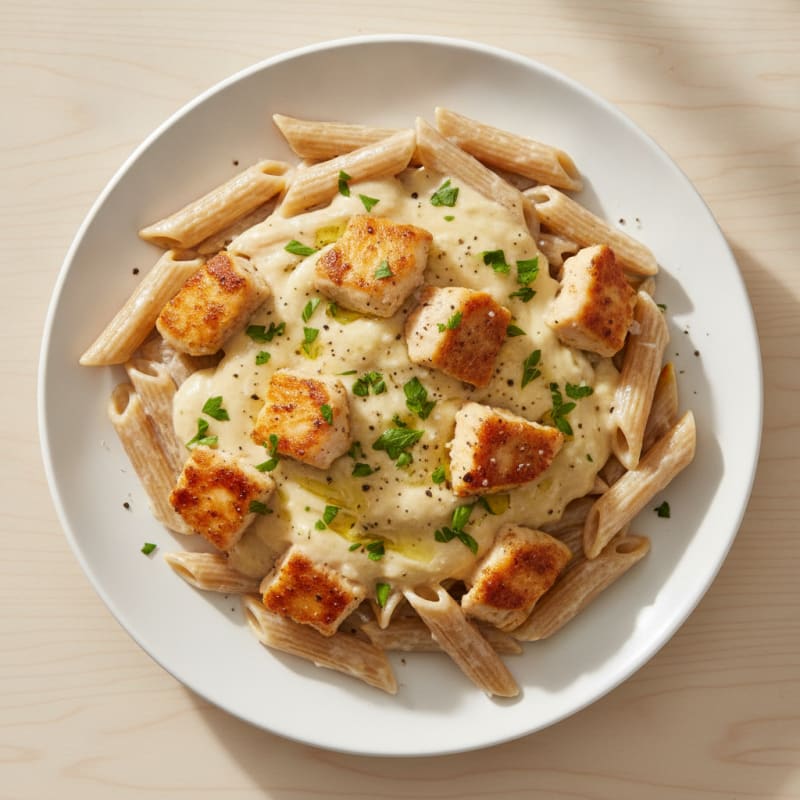 Garlic Parmesan Chicken Alfredo Pasta
