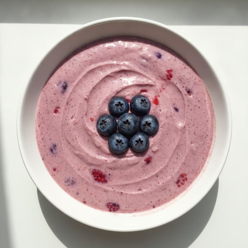 Silky Tofu Berry Protein Pudding
