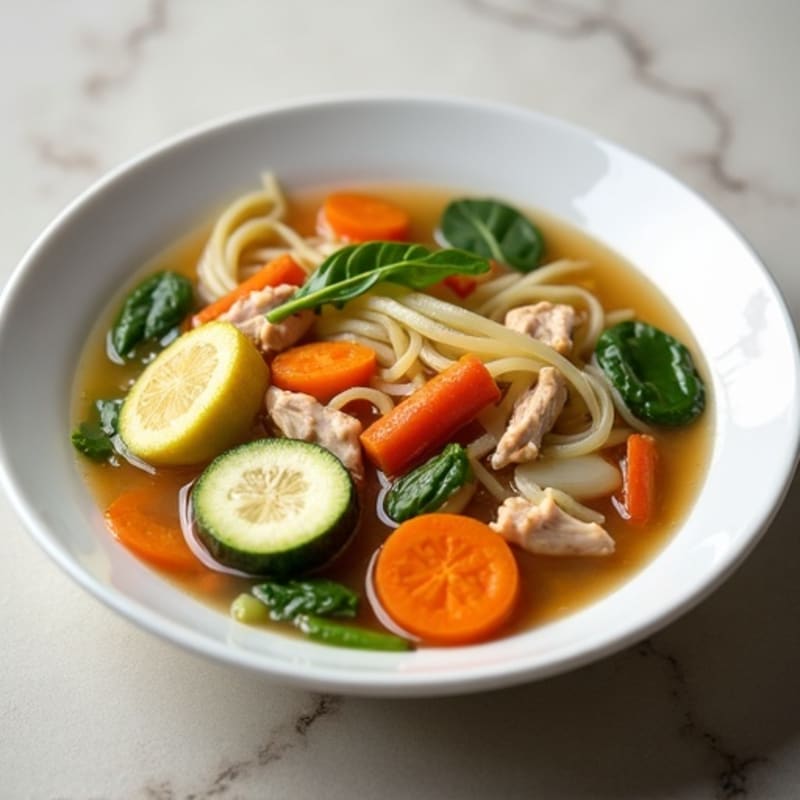 Savory Chicken and Vegetable Noodle Soup