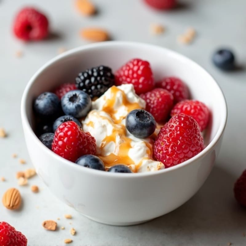 Creamy Greek Yogurt Protein Bowl with Mixed Berries