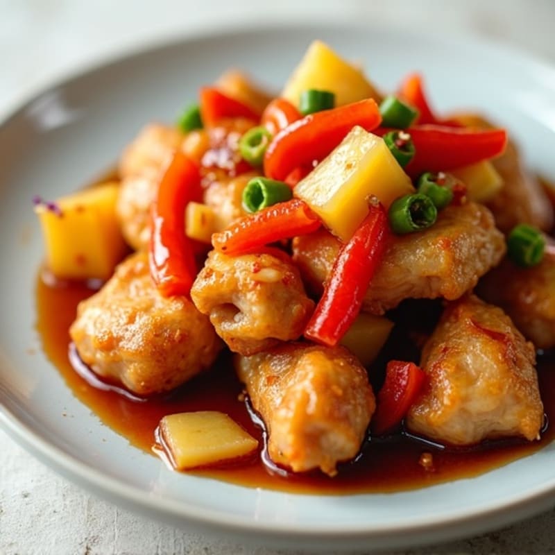 Crispy Baked Sweet and Sour Chicken