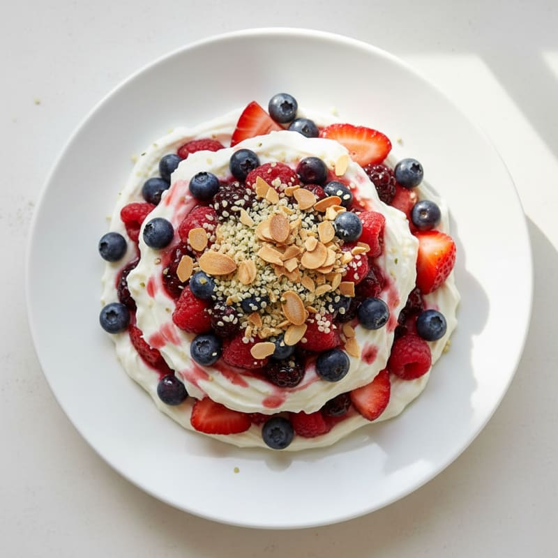 Creamy Greek Yogurt Protein Parfait with Mixed Berries