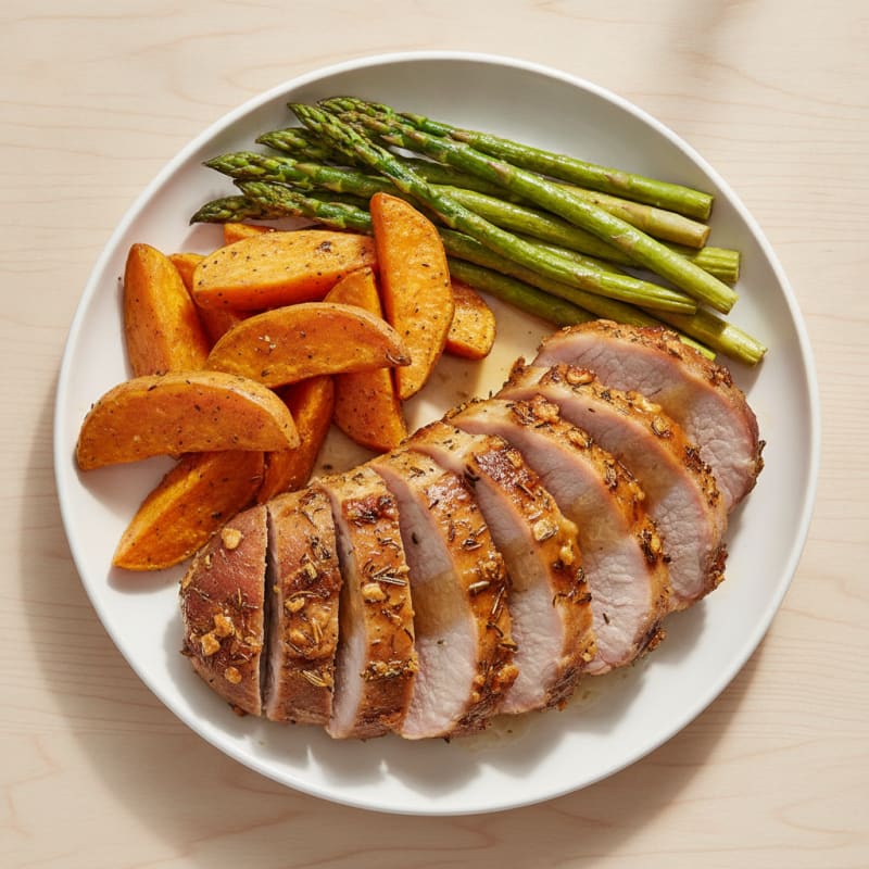 Garlic Herb Roasted Pork Loin
