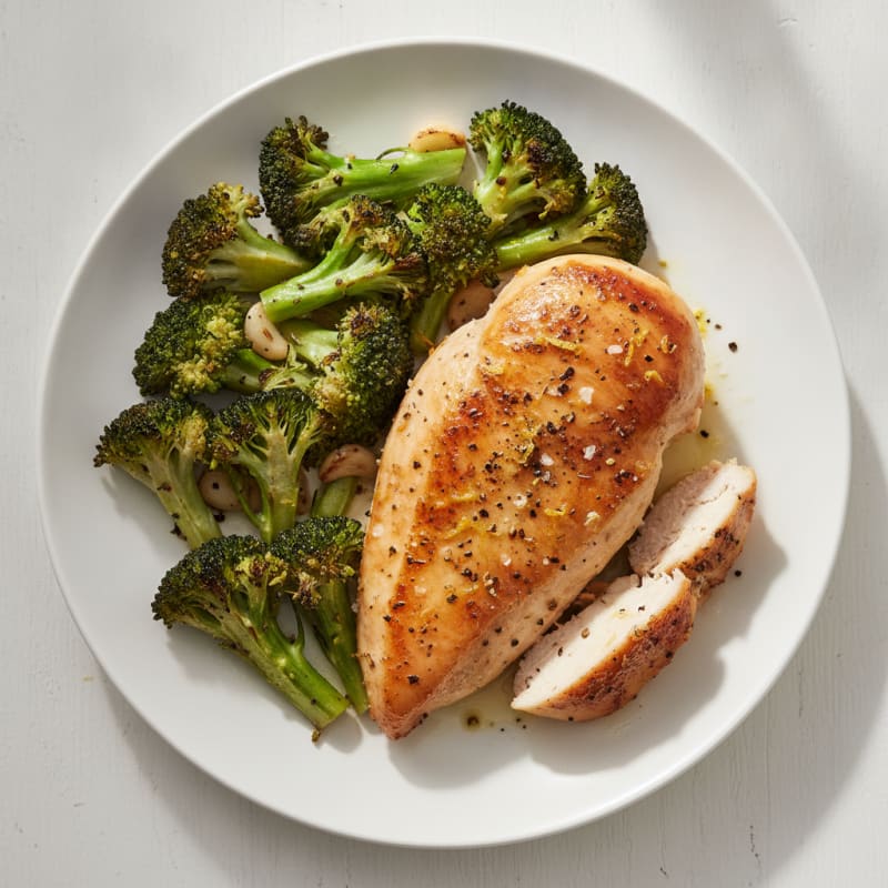 Lemon-Herb Roasted Chicken with Broccoli