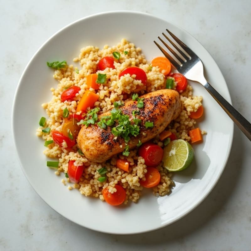 Cauliflower Rice Chicken Stir-Fry