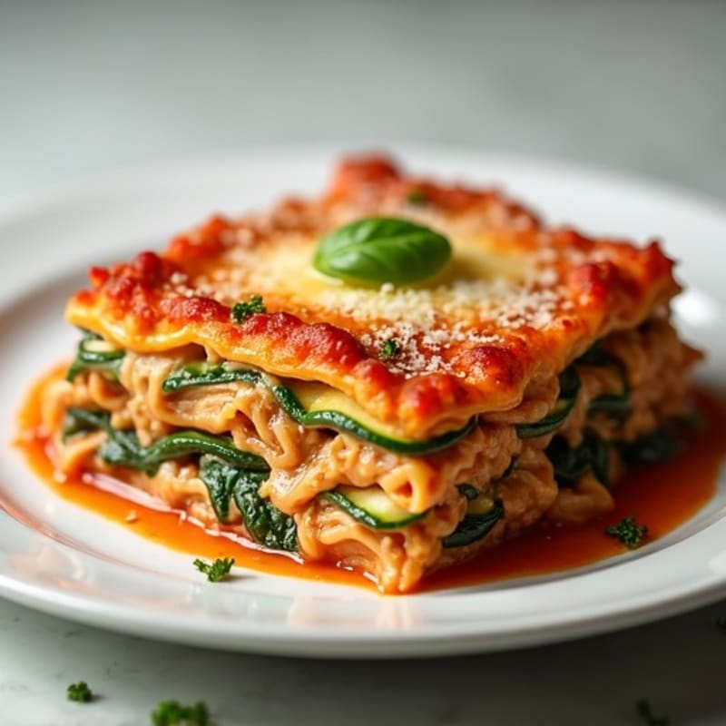 Creamy High-Protein Turkey and Spinach Lasagna