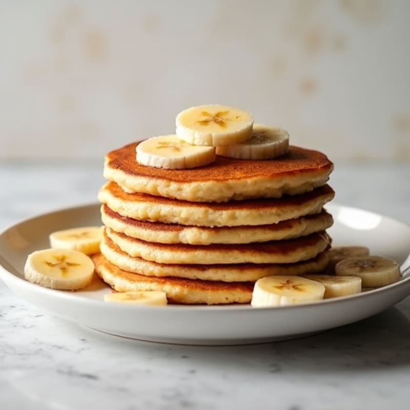 Fluffy Oat Banana Cottage Cheese Pancakes