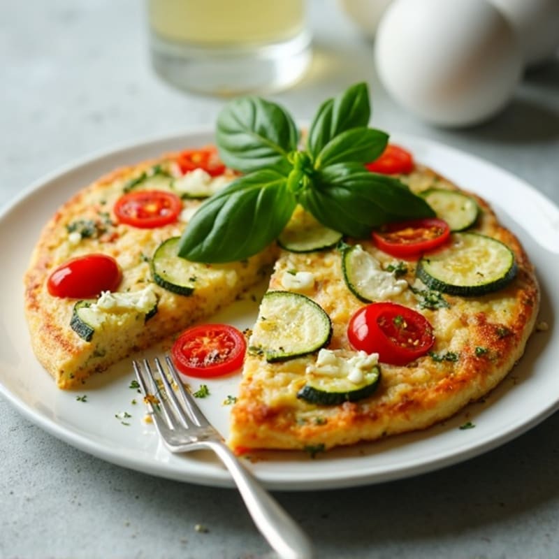 Herb-Roasted Vegetable and Goat Cheese Frittata