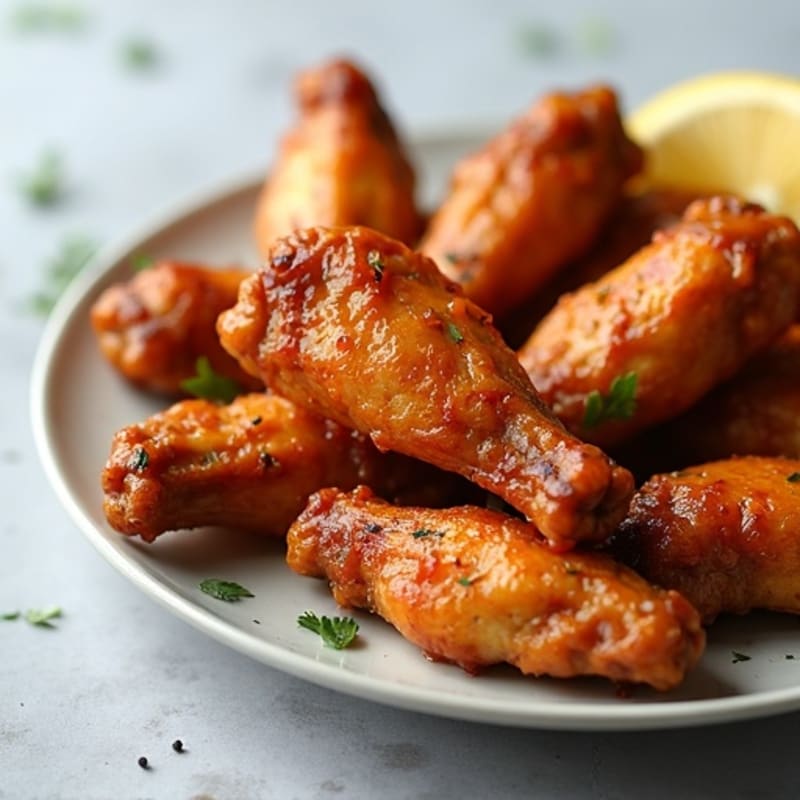 Crispy Baked Honey Garlic Chicken Wings