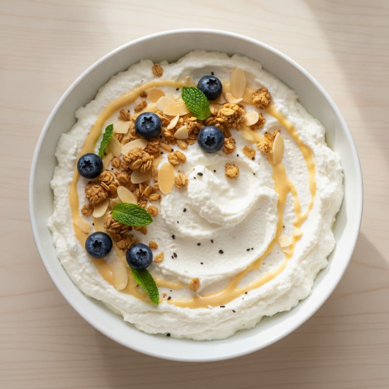 Silky Vanilla Greek Yogurt Protein Bowl