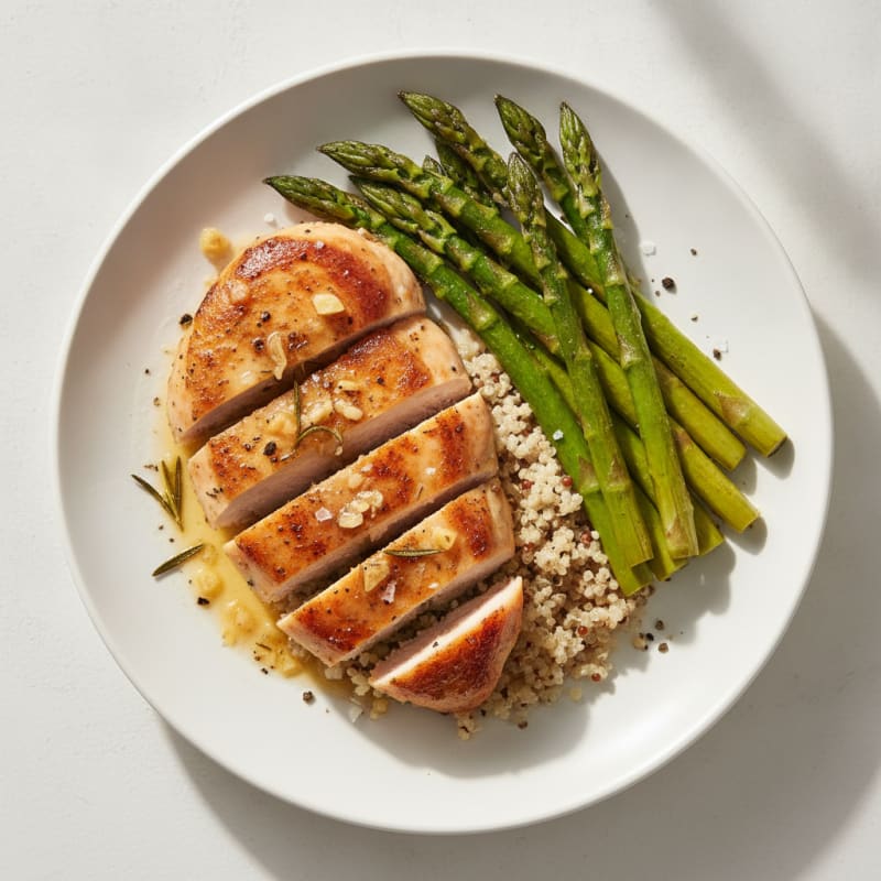Lemon Herb Chicken with Roasted Asparagus