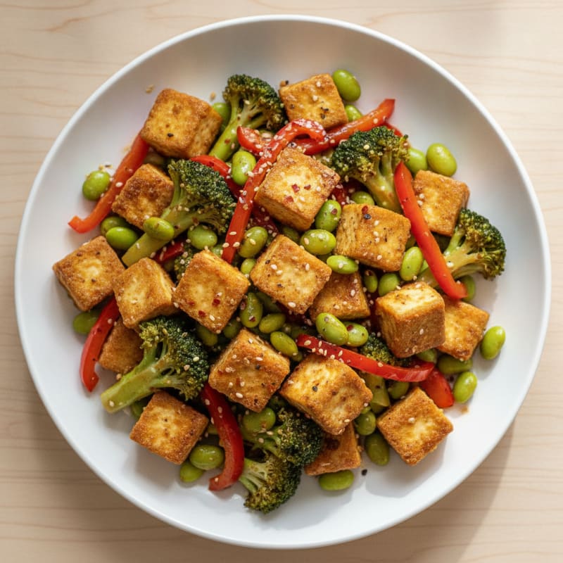 Sesame Tofu Stir-Fry