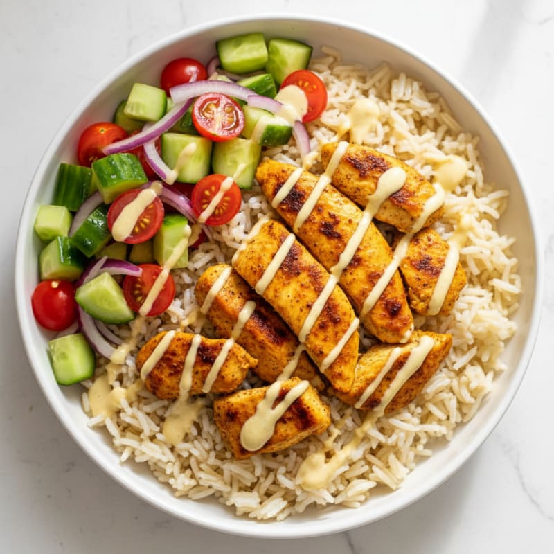 Chicken Shawarma Rice Bowl