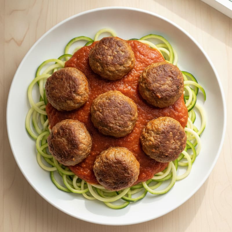 Ground Beef Meatballs with Marinara Sauce
