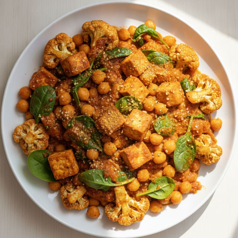 Roasted Vegetable and Chickpea Curry