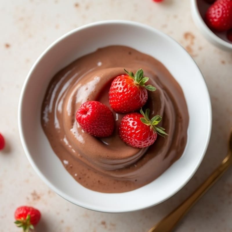 Silky Chocolate Protein Pudding with Greek Yogurt