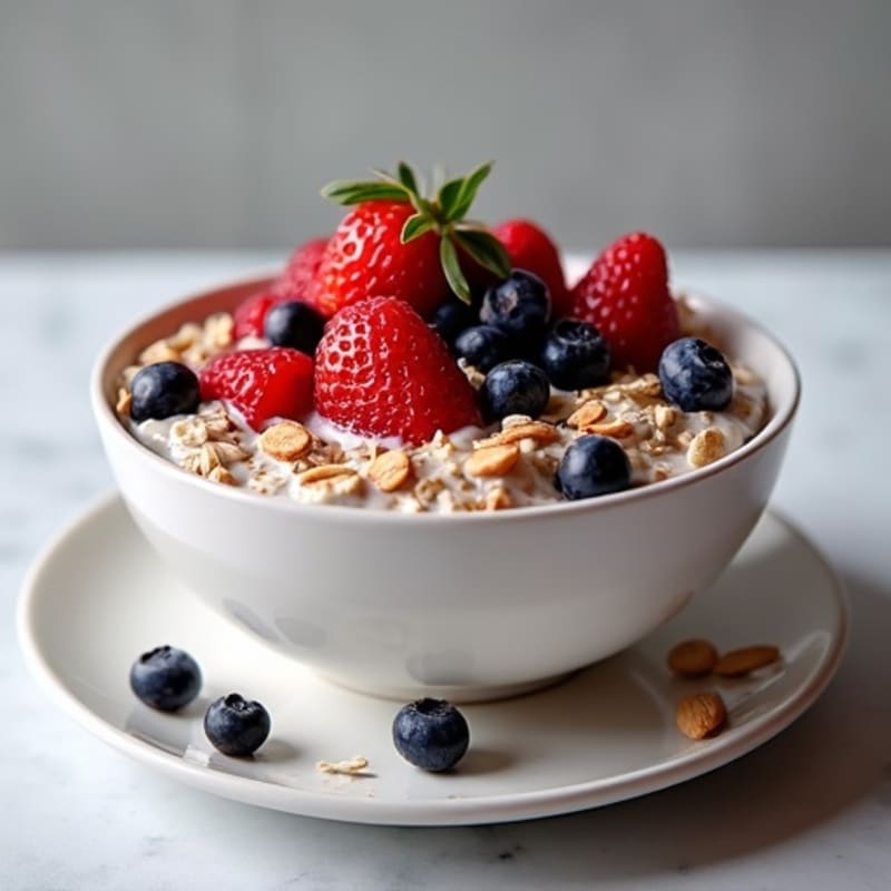 Berry Protein Overnight Oats