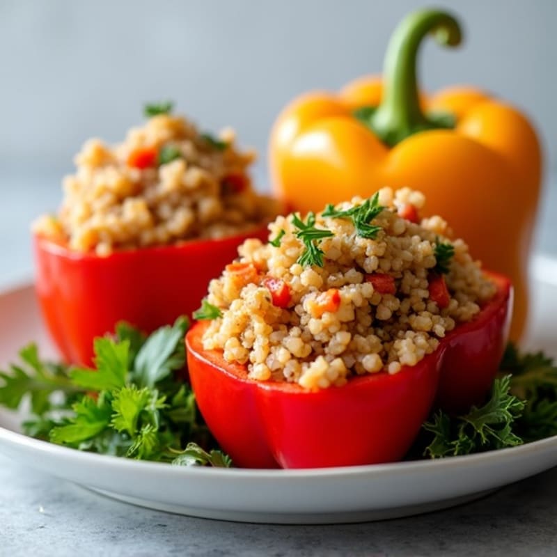 Protein-Packed Turkey and Quinoa Stuffed Bell Peppers