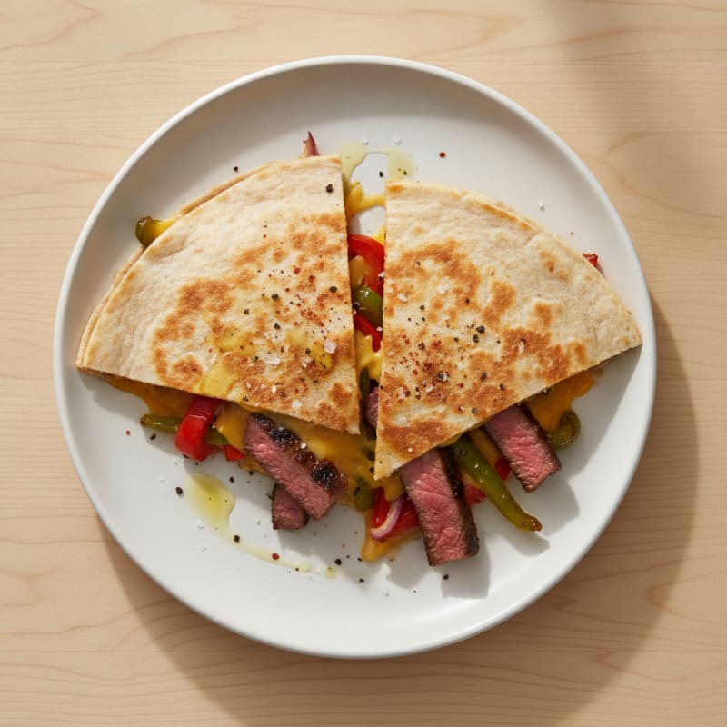 Seared Steak & Pepper Quesadillas