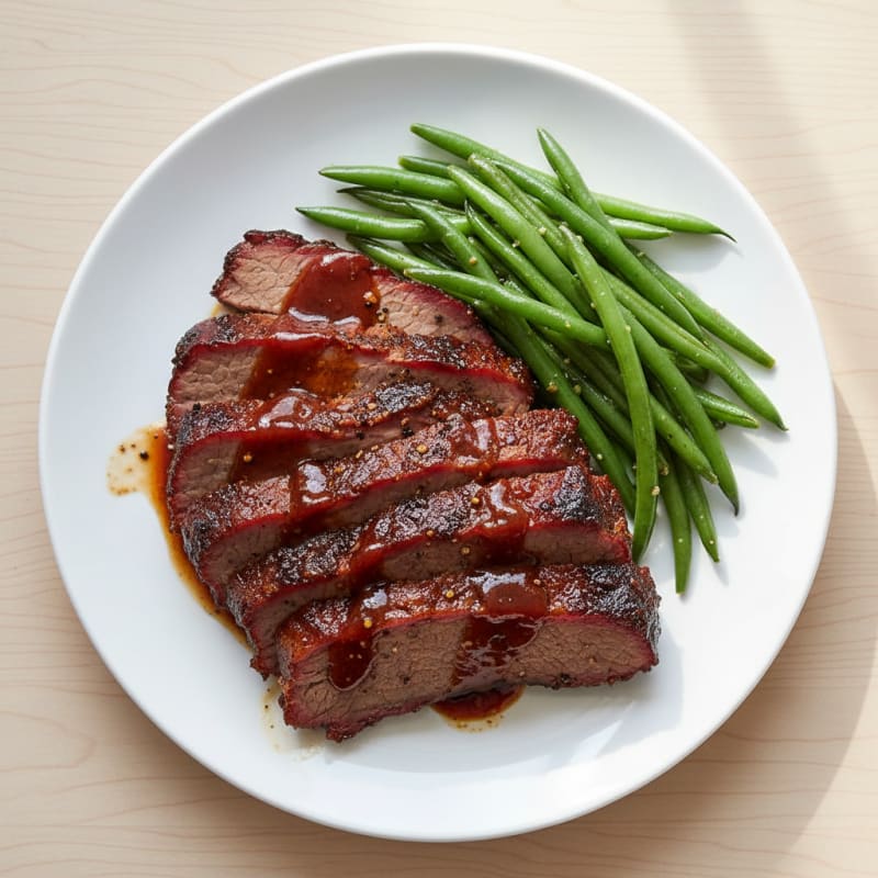 Slow-Smoked Texas Brisket with BBQ Glaze