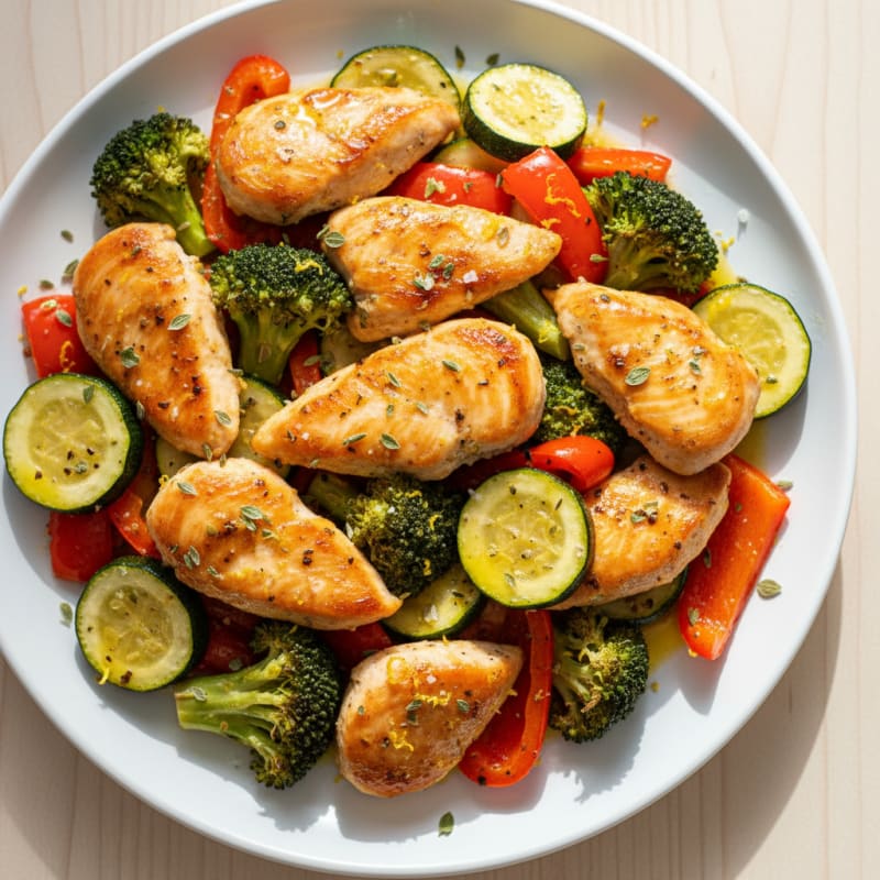 Zesty Lemon Herb Roasted Vegetables