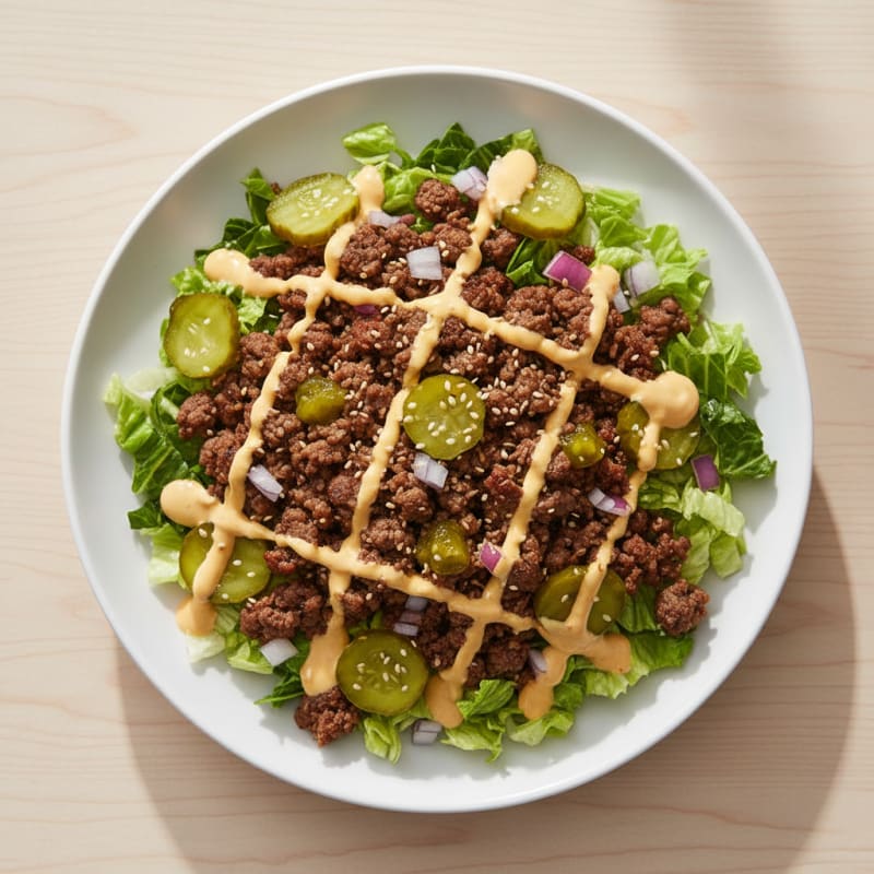 Creamy Big Mac Beef Bowl