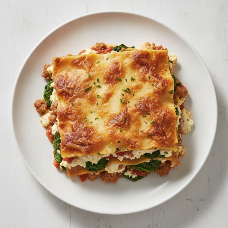 Classic Italian Sausage Lasagna Bake