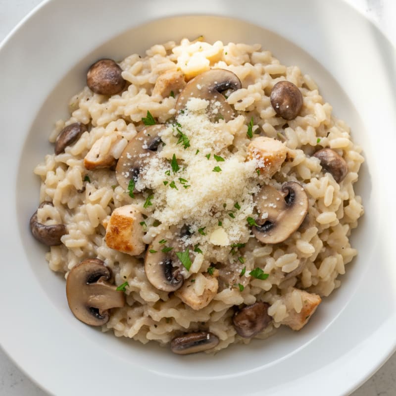Wild Mushroom Risotto with Parmesan