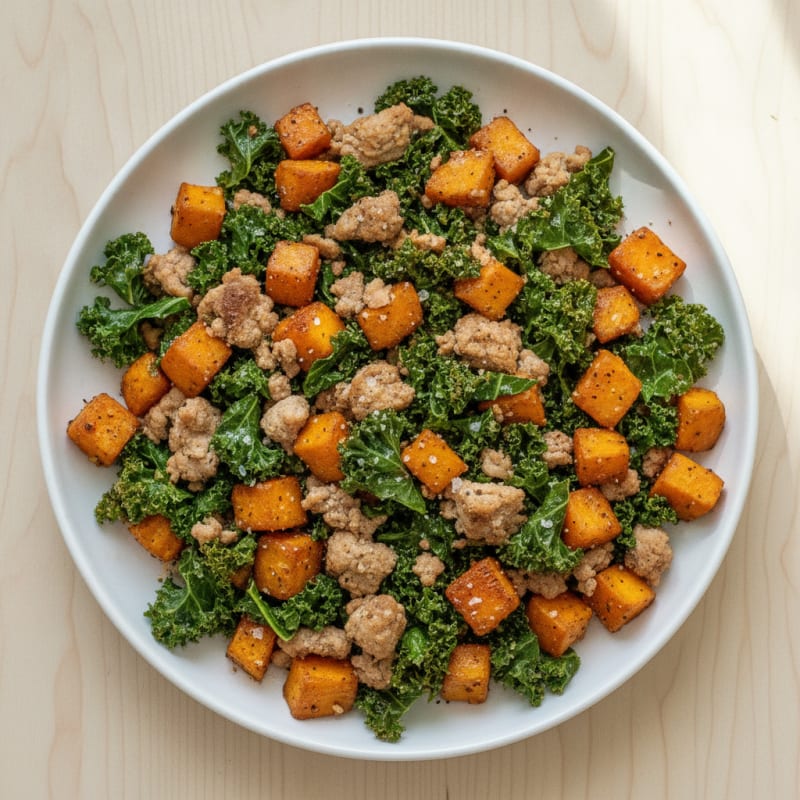 Sweet Potato and Kale Hash