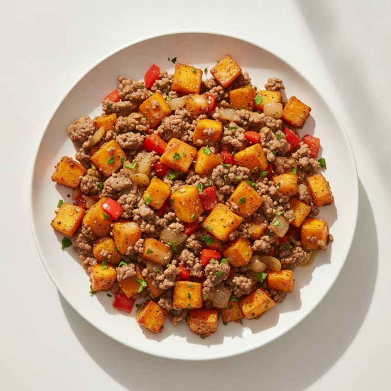 Sweet Potato and Beef Hash