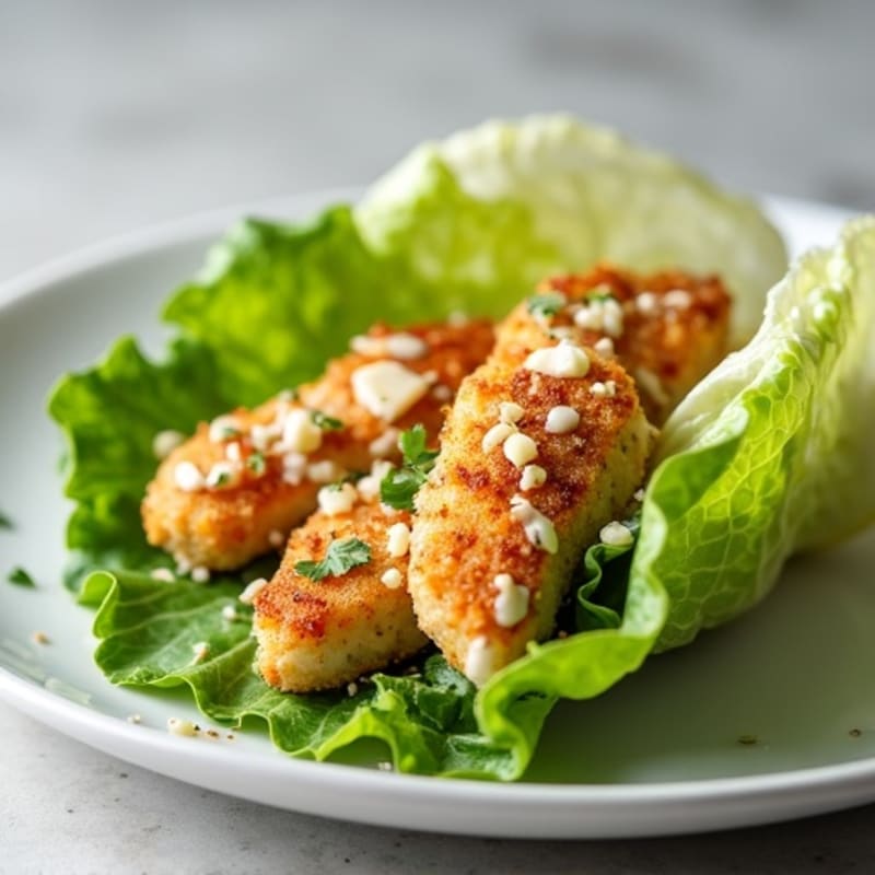 Crispy Chicken Caesar Lettuce Wrap